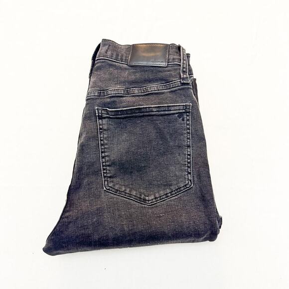 Madewell Cali Demi-Boot Charcoal Wash Button Fly Denim Jeans Size 27 - Picture 1 of 9